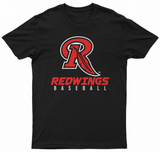 Black and Red Short Sleeve Tees