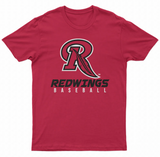 Black and Red Short Sleeve Tees